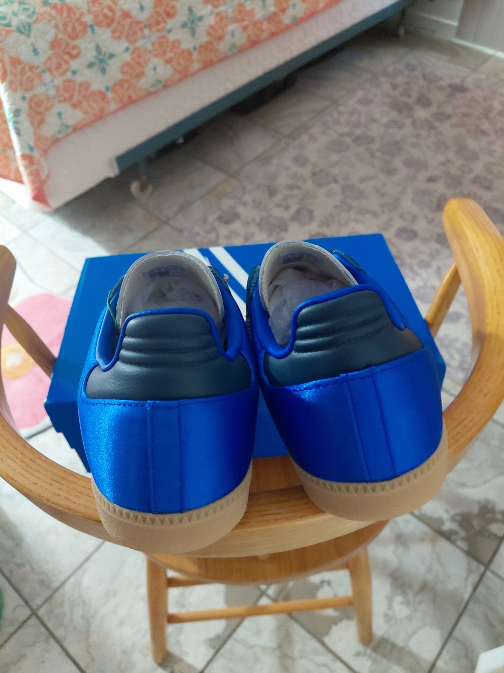Brand New Adidas Samba Women’s Navy & Pink  Sneakers - Picture 3 of 5